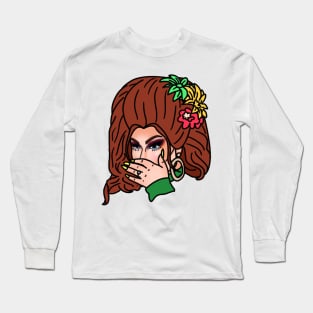 jan face crack elimination Long Sleeve T-Shirt